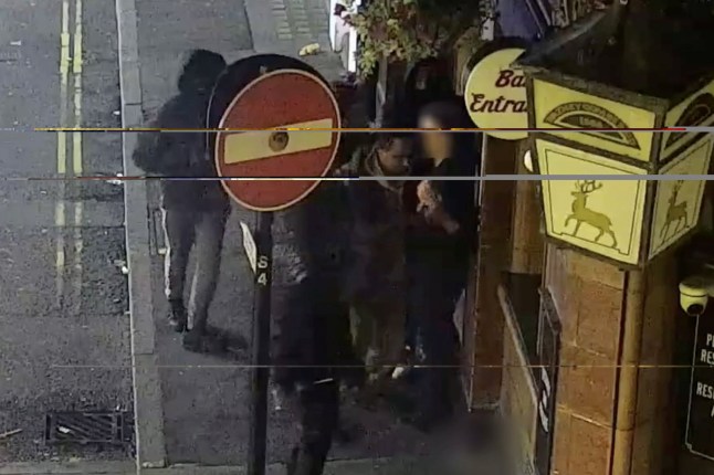 **EMBARGOED UNTIL 00:01 Wednesday 17 January** Gang members attempt to steal a watch from an undercover officer in a Met Police sting on luxury watch robberies in central London. Release date January 17 2024. See SWNS story SWNAwatches. Met Police officers have been posing as victims as part of a new operation to tackle luxury watch robberies in central London. Undercover cops walked the streets late at night in the hopes of encountering gangs trying to steal top of the range watches, worth between ??10,000 to more than ??100,000. Videos provided by the Met show criminals initially approaching and befriending a lone officer, before later ambushing them and ripping their watch from their wrist. A hidden team of officers then emerge and pounce on the criminals, all of whom were arrested and later charged. The operation follows a series of high profile watch robberies.