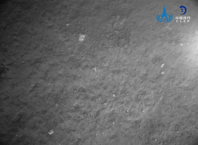 This undated handout photo taken by the China National Space Administration (CNSA)??and released on June 4, 2024 shows a general view of of the surface of the moon captured by China's Chang'e-6 lunar probe after landed on the moon. A module of a Chinese lunar probe successfully took off from the far side of the Moon on June 4 carrying samples to be taken back to Earth, state media reported. (Photo by Handout / China National Space Administration / AFP) / RESTRICTED TO EDITORIAL USE - MANDATORY CREDIT "AFP PHOTO / CNSA" - NO MARKETING NO ADVERTISING CAMPAIGNS - DISTRIBUTED AS A SERVICE TO CLIENTS (Photo by HANDOUT/China National Space Administration/AFP via Getty Images)