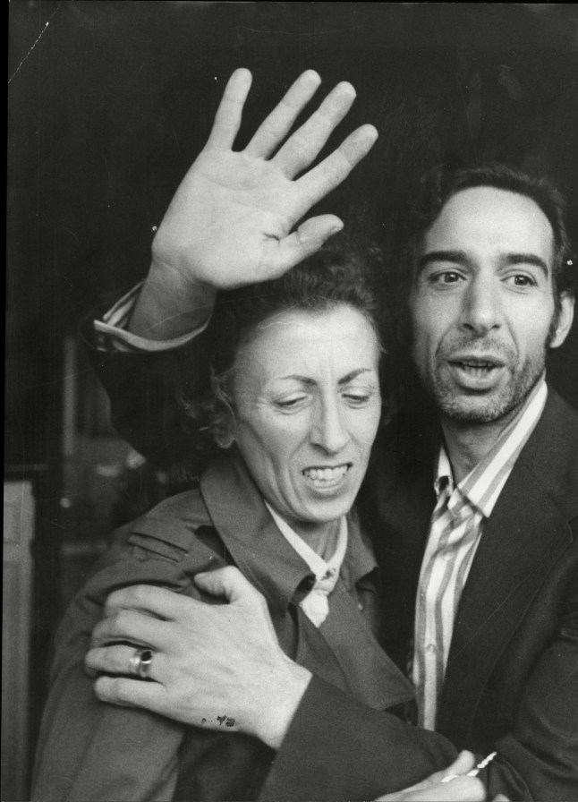 Mandatory Credit: Photo by ANL/Shutterstock (1671397a) The Spaghetti House Siege Knightsbridge London - 1975 - Released Hostage Renata Nasta With His Wife Luccina At Their Finchley Home. The Spaghetti House Siege Knightsbridge London - 1975 - Released Hostage Renata Nasta With His Wife Luccina At Their Finchley Home.