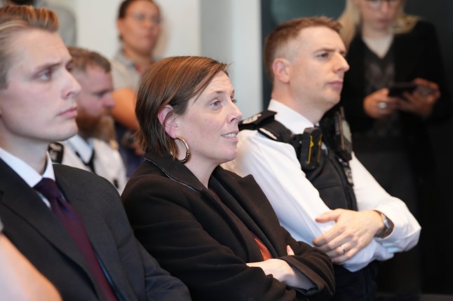 EMBARGOED TO 0001 FRIDAY SEPTEMBER 26 Home Office Minister Jess Phillips during a briefing by the Metropolitan Police on a new spiking crackdown to coincide with freshers week, at New Scotland Yard in central London. Picture date: Thursday September 25, 2025. PA Photo. Photo credit should read: Jonathan Brady/PA Wire