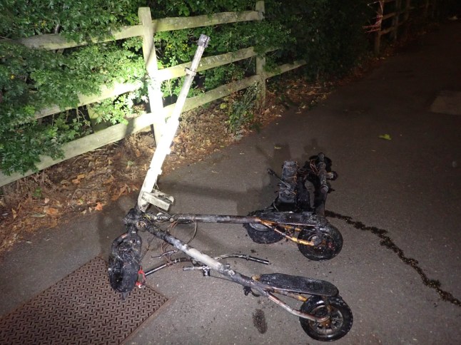EMBARGOED TO 0001 WEDNESDAY OCTOBER 1 Undated handout photo issued by London Fire Brigade (LFB) of an E-bike fire damage. Fire from e-bikes and e-scooters are on course to reach an all-time high in London this year, new analysis shows. LFB said it has recorded 165 fires involving the vehicles in 2025 up to September 28. That is an average of about 18 per month. Issue date: Wednesday October 1, 2025. PA Photo. Photo credit should read: LFB/PA Wire NOTE TO EDITORS: This handout photo may only be used for editorial reporting purposes for the contemporaneous illustration of events, things or the people in the image or facts mentioned in the caption. Reuse of the picture may require further permission from the copyright holder.