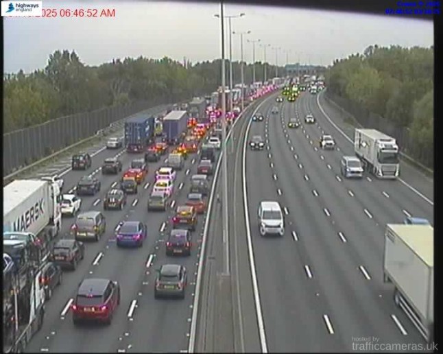 Following a serious collision the #M25 clockwise is closed within J14 #Heathrow to allow @MPSRTPC @SurreyFRS & @SECAmbulance to work at scene Traffic is being diverted via the exit & entry slip roads in an "up & over" closure