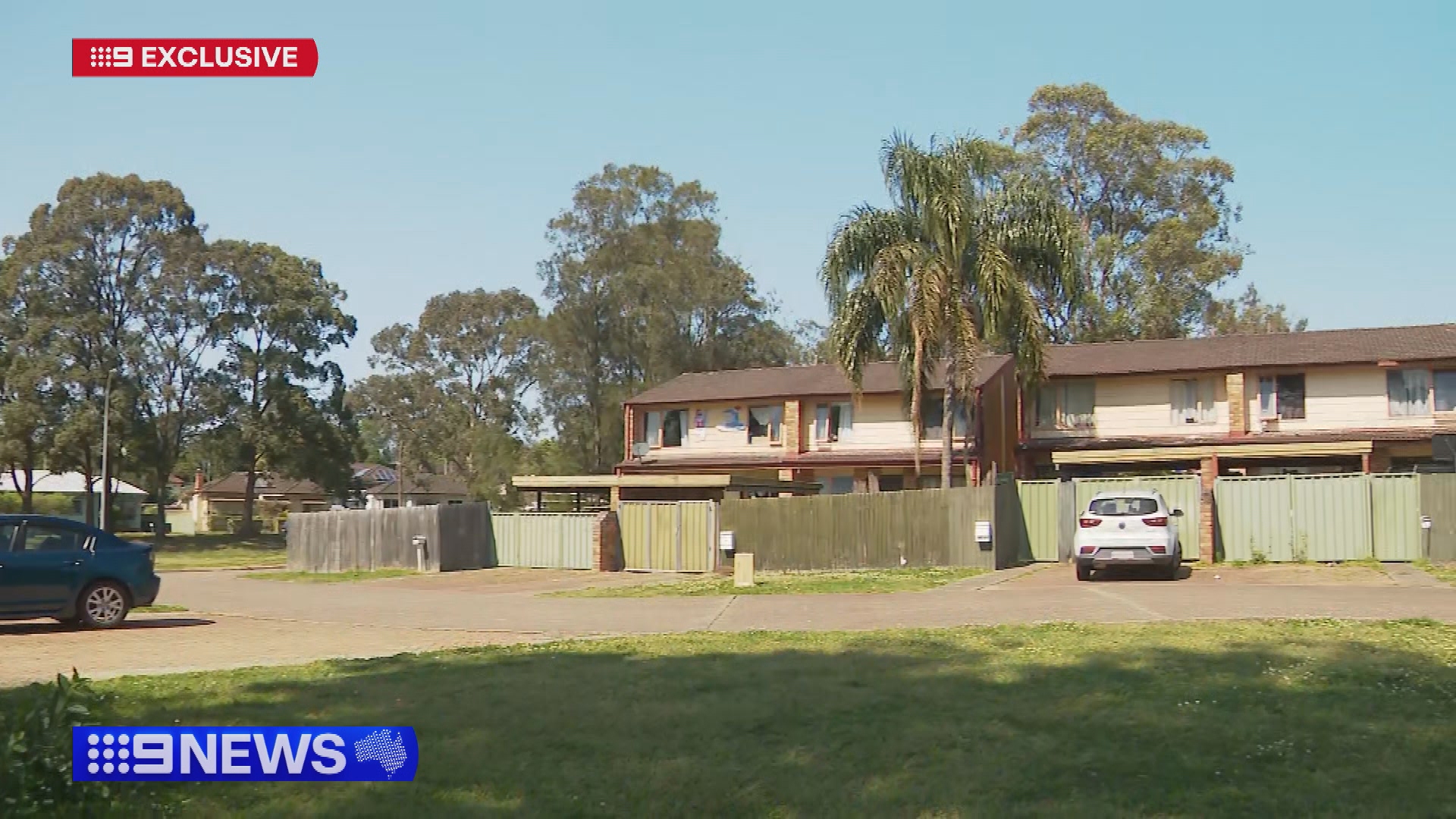 A home in Windale where a speeding car was abandoned shortly after a police chase.